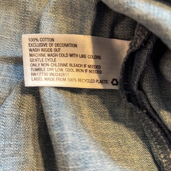 Universal Threads Chambray sundress Square neck embroidered M above knee belt - Picture 8 of 8